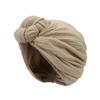 Ladies' Cross Knot Head Cap Spring and Autumn Fashion Knot Head Cap Silver Wire Wrinkled Cap