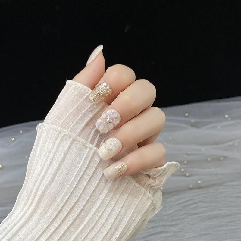 Nail Grade High Patch Halo Dyed Flower Fragrant Taro Purple Explod Sparkl White