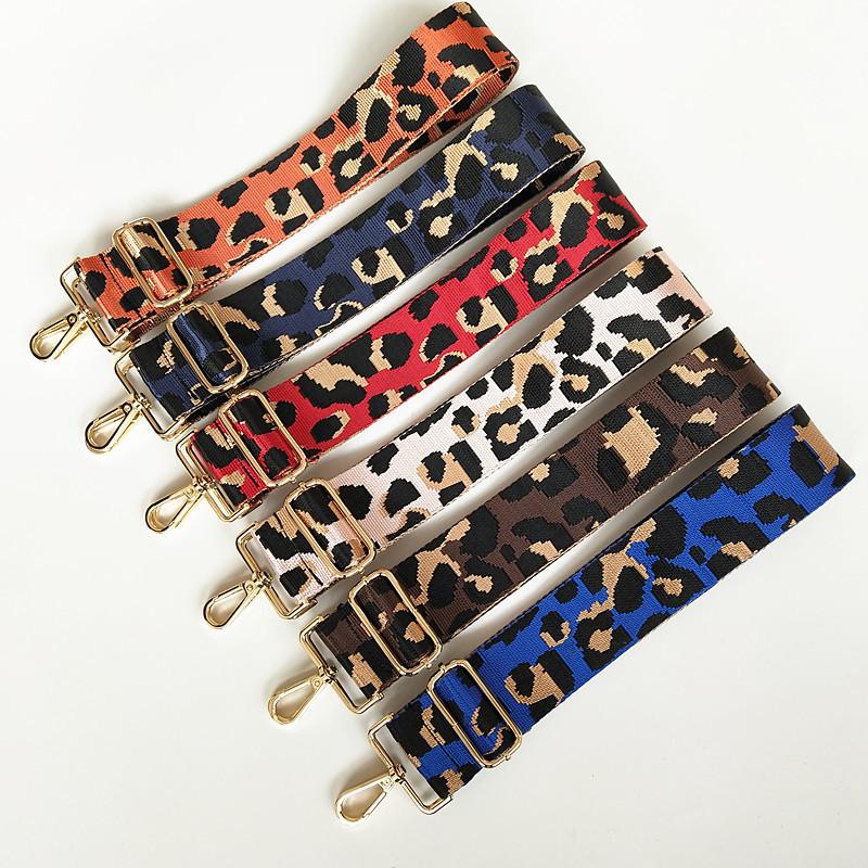 Bag Accessories Women's Bag Wide Shoulder Strap Nylon Leopard Print Single Shoulder Oblique Span Burden Reduction Backpack Strap