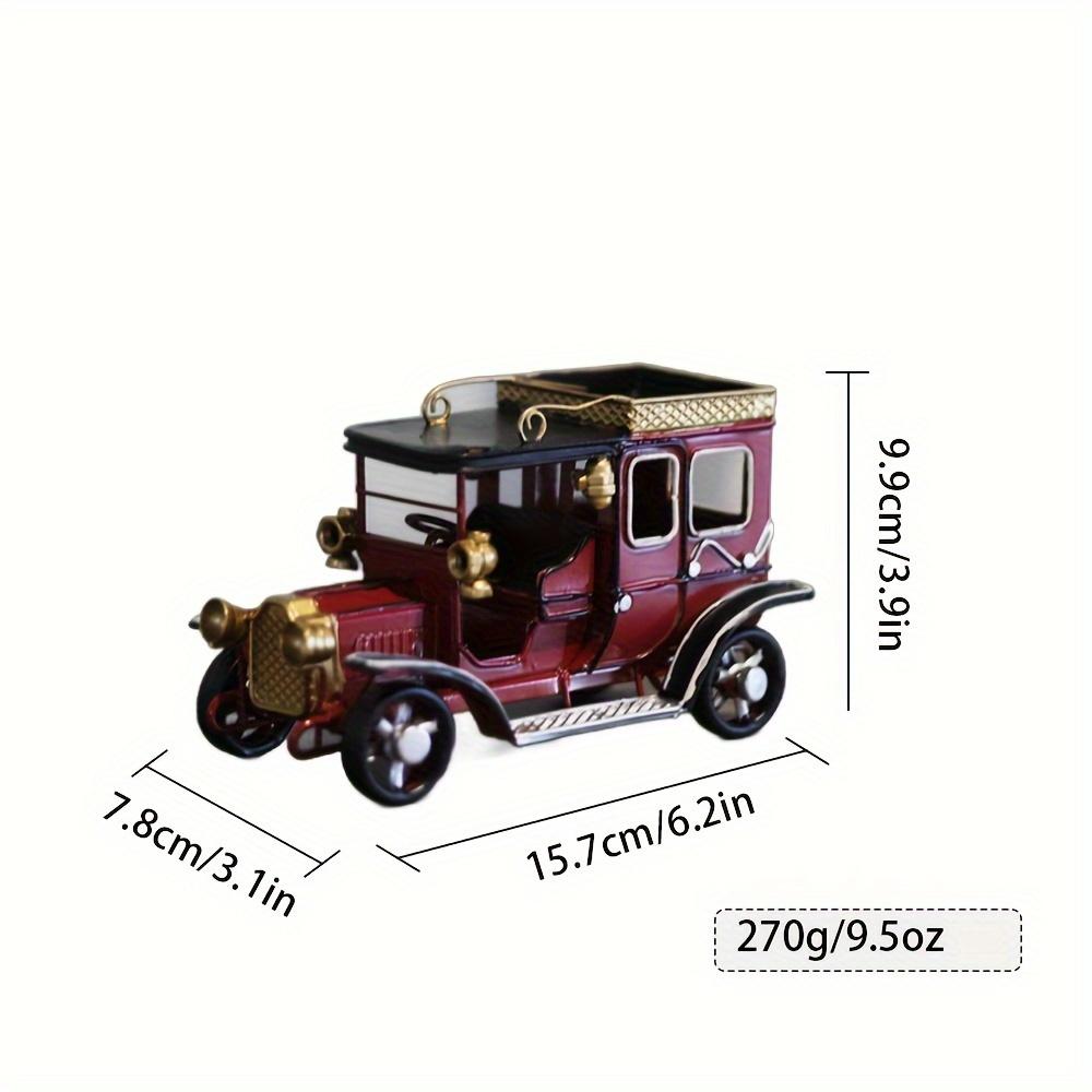 Vintage Handcrafted Metal Carriage Model Elegant Red and Golden Home Decor Piece, Ideal for Halloween and Christmas Display