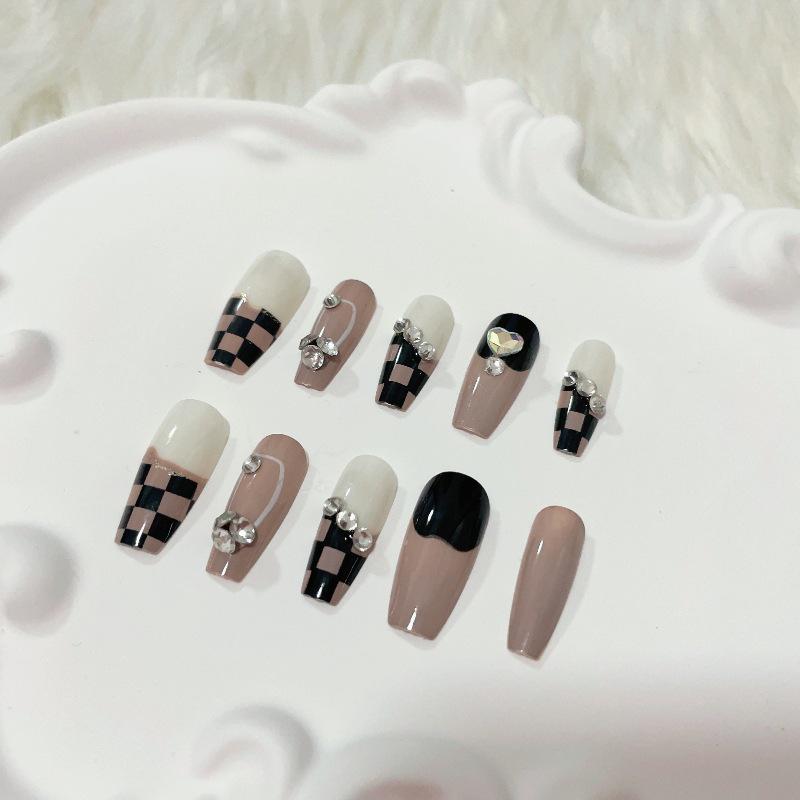 Luxurious Handmade Translucent Nail Tips for Autumn/Winter – Soft Texture, High-Class Feel