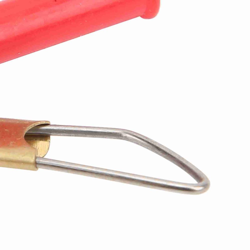 40pcs ABS Fishing Sinker Slides Metal Snaps Red and Black Sinker Slides Fishing Accessories Fishing Weight Sinkers