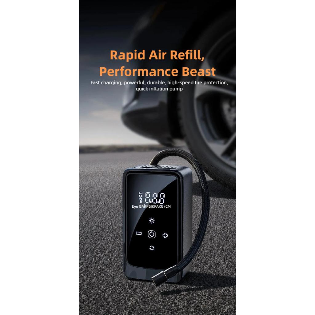140PSI Portable Bike Pump Smart Wireless Tire Inflator for Bicycles, Balls, Motorcycles, and Cars