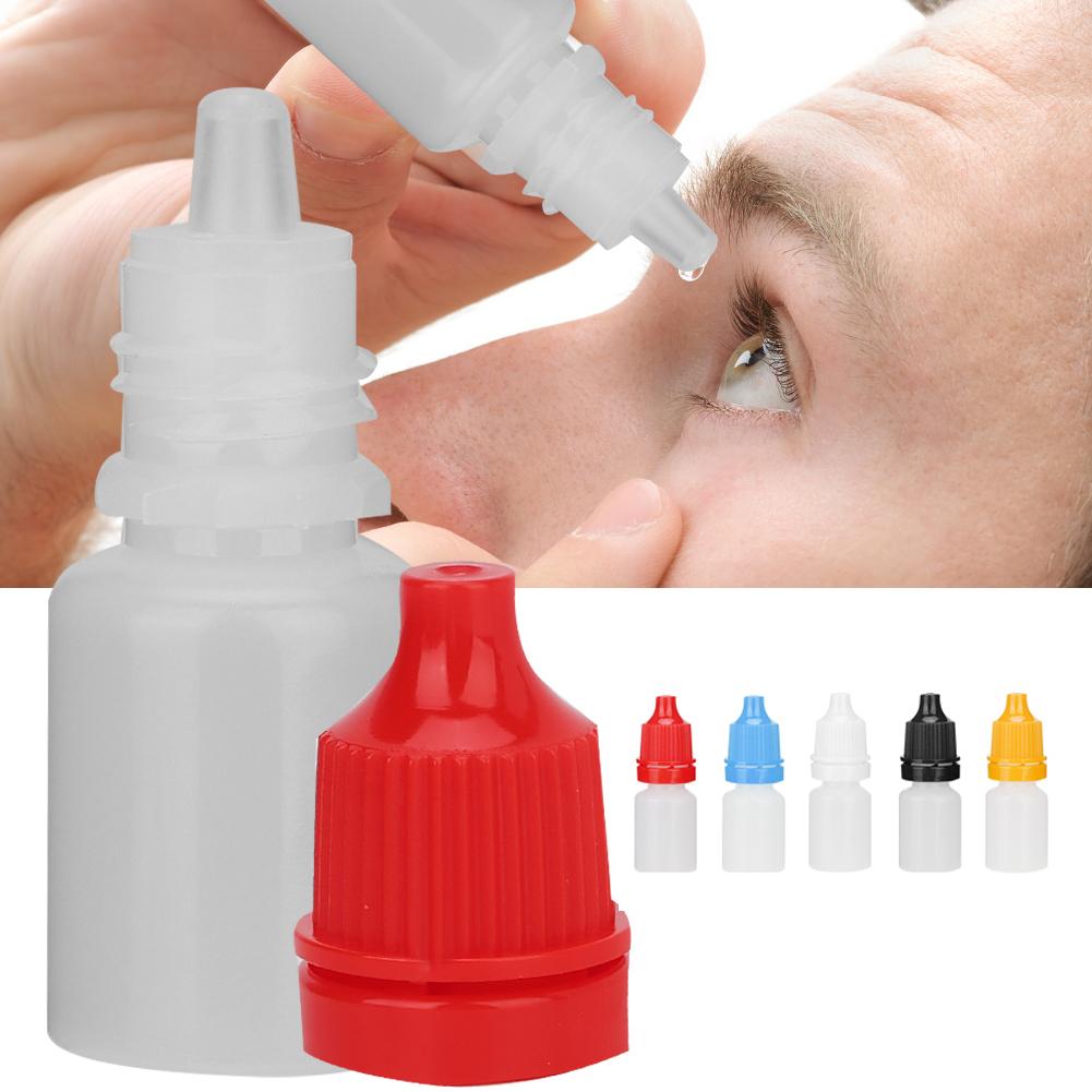 50pcs / Bag 5ml Portable Empty Eye Drops Eye Liquid Dropper Bottle Small Drop Bottle
