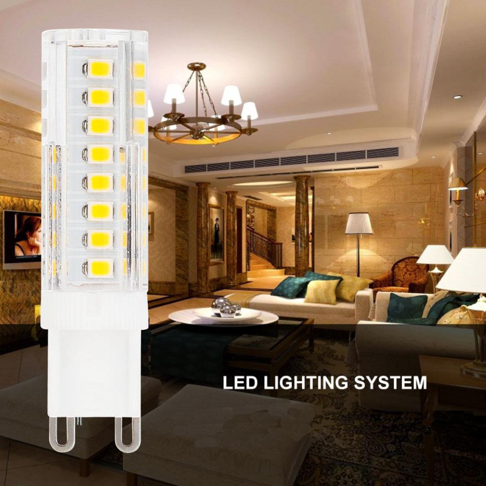 G9 LED Bulb 2835 SMD 5W 6W 7W 9W 51LEDs 75LEDs 220V 230V 240V Corn Lamp LED Spotlight Replace 30w 60w Halogen Chandelier Light