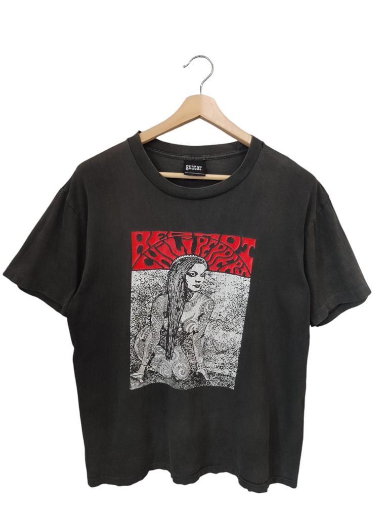 Vintage RHCP Red Hot Chili Peppers Frank Kozik design art work concert Tour Vintage 90s Red Hot Chili Pepers European tour kozik size L