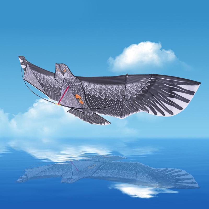 1.1m Eagle Kite Large Eagle Flying Bird Kites Children Gift Family Trips Garden Outdoor Sports DIY Toy