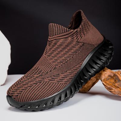 Large Size Fly-woven Sports Running Shoes Mesh Breathable Lazy Shoes