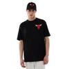 T-shirt - - Liffra OTC - Black - Chicago Bulls Logo - Sustainable Materials