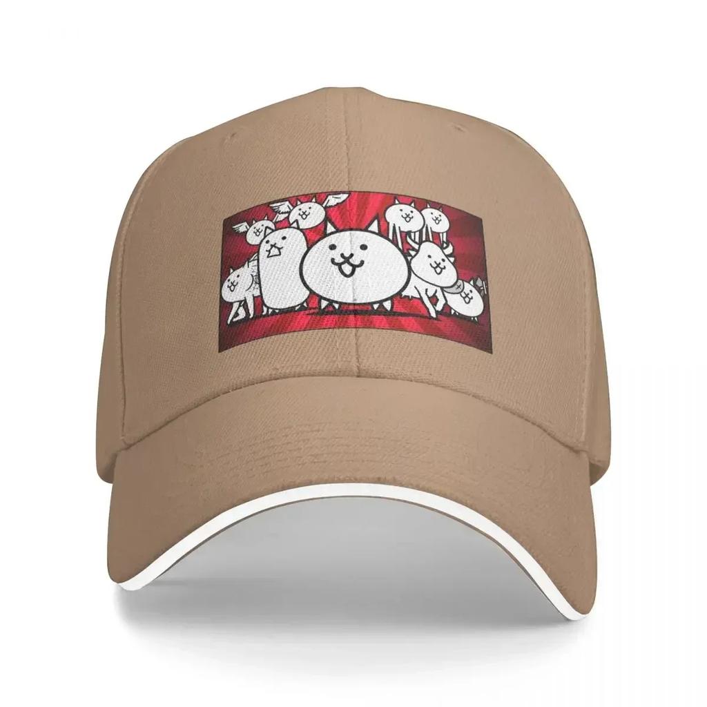 Nyanko Great War Battle Cats Cap Fashion Casual Baseball Caps Adjustable Hat Hip Hop Summer Unisex Baseball Hats