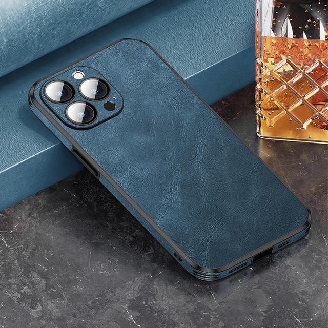 For Iphone 14 Cover Camera Lens Protector Silicone Leather Phone Case For Iphone 14 13 12 Pro Max Mobile Cellphone Funda Coque