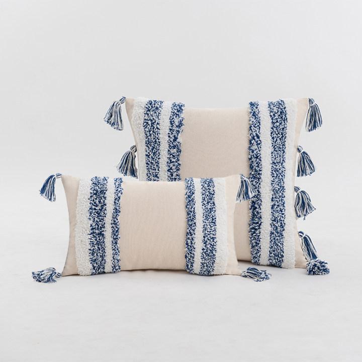 Poduszka Tuftowana Ins Wiatr Boho Etniczny Styl Poszewka na Poduszkę Salon Sofa Okno Wykusz Poszewka z Frędzlami