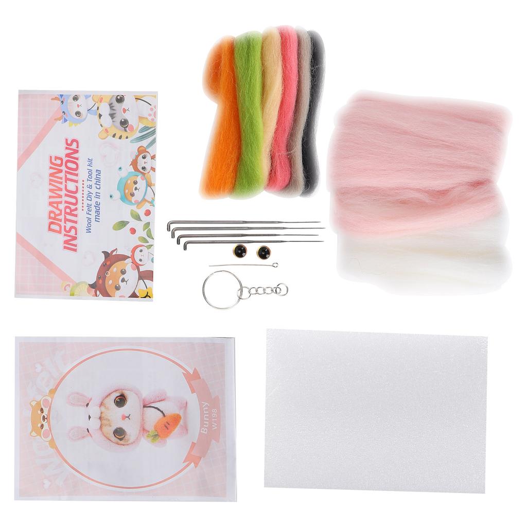 Needle Felting Wool Chemical Fiber Plush Doll Making DIY Material Needle Hand Made Craft