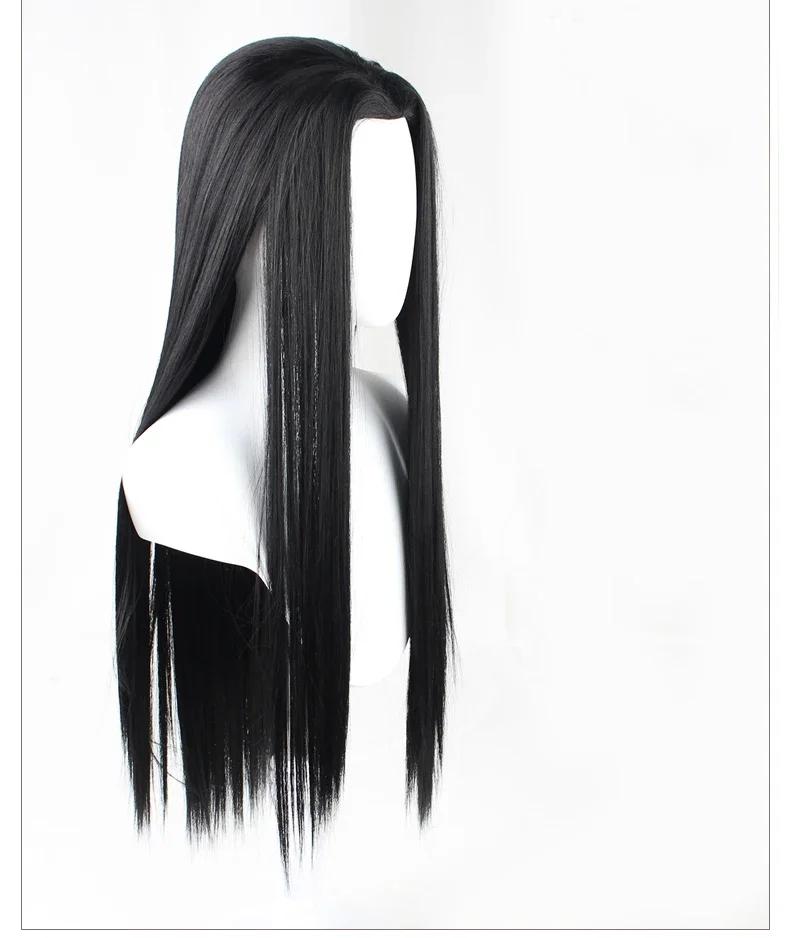 Anime Long Illumi Zoldyck Irumi Middle Parting Wig Heat Resistant Synthetic Hair Wigs