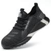 Holfredterse Drop Shipping Men  Steel Toe Cap Boots Protective Work Outdoor Anti Smashing Puncture Proof Shoes Sneakers Gt