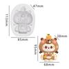 Kawaii Labubu Silicone Mould Cute Cartoon Image Baking Mold Diy Chocolate Cake Candy Baking Mold Craft Making Tools