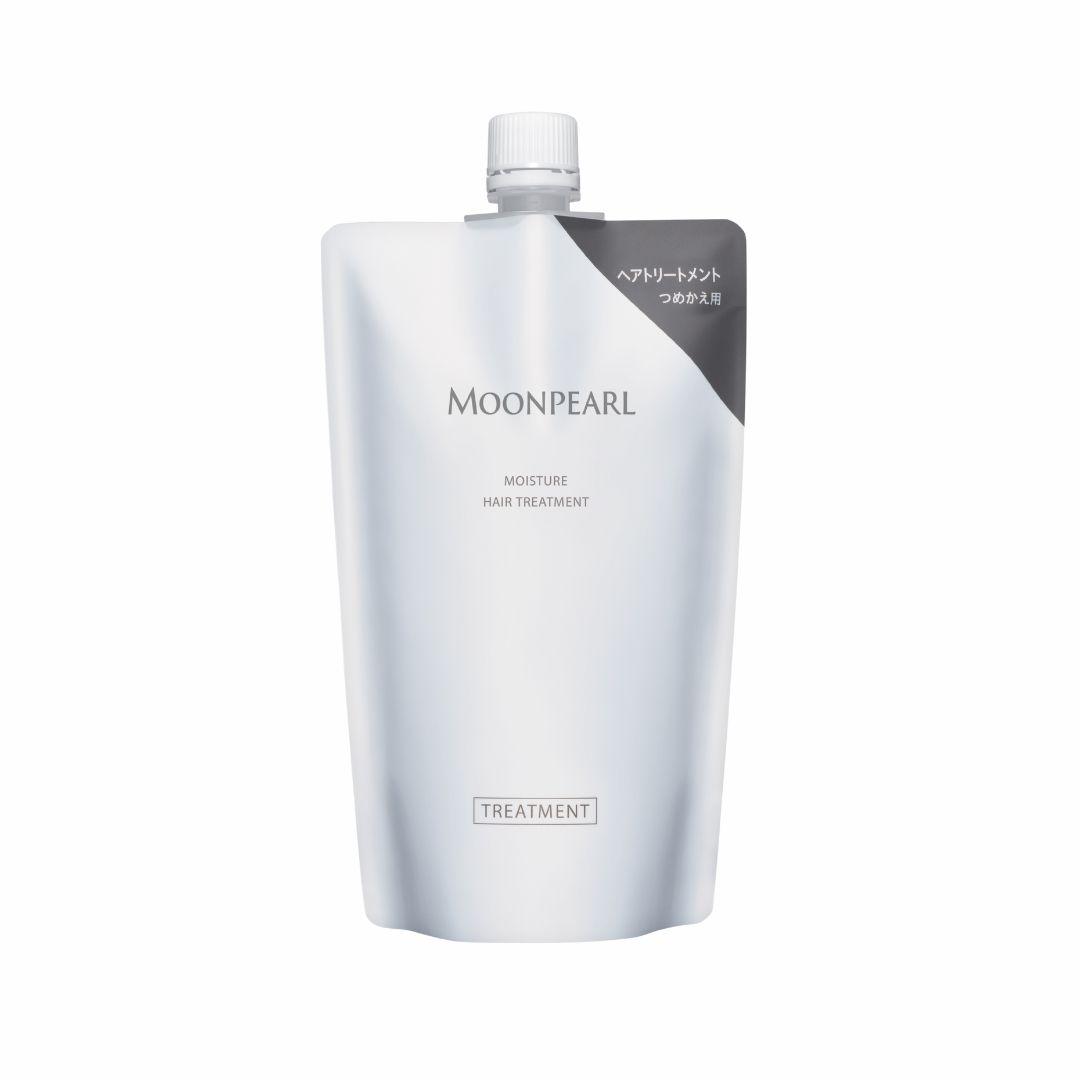 

MOONPEARL Moisture Hair Shampoo (350ml/400mL) Hair Treatment (350ml/400mL) [Ship From Japan] Treatment 350ml(Refill) білий