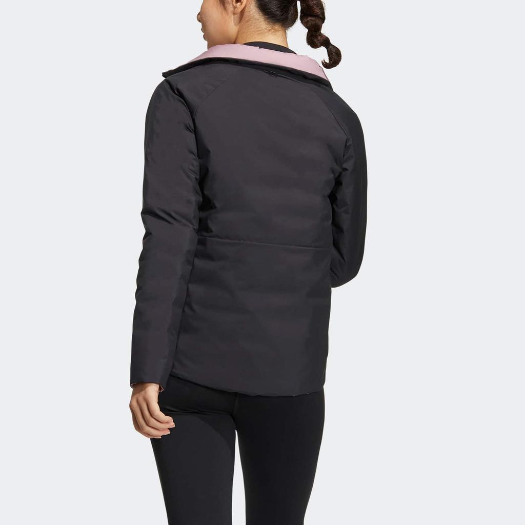 Adidas Terrex 3 In 1 Rr Gd Pk Logo Print Mid-Length Reversible Hooded Jacket Women Jacket Light-Purple HN1999