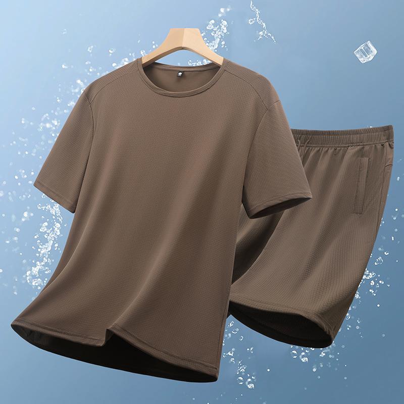 Casual Sports Suit Men's Short Sleeved Suit Men's Two-piece Set
