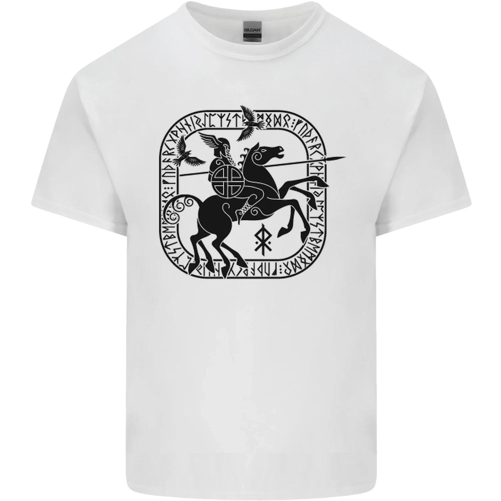 Odin Wotan Vikings Valhalla Norse Mythology Kids T-Shirt Childrens L
