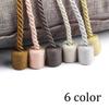 BEL AVENIR 1Pc Curtain Tieback Tassels Hanging Ball Gold Home Decor Tieback Magnet Buckle Rope Holdback Curtain Accessories