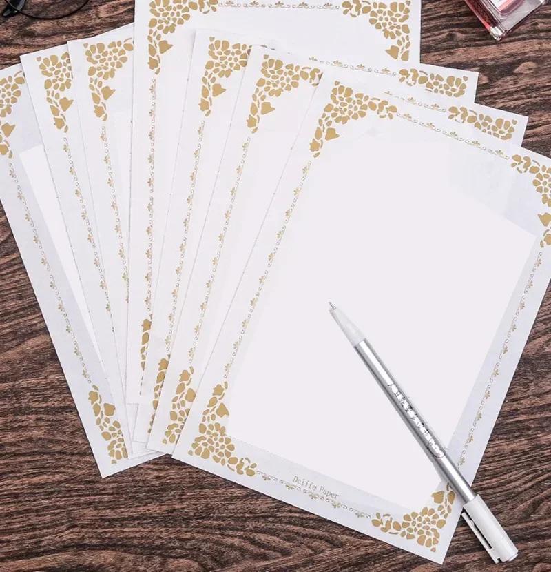 Vintage Kraft Konvolutt Retro Håndlaget postkort Kjærlighetsbrev Skrive Gaveemballasje Oppbevaringspose Invitasjon gratulasjonskort