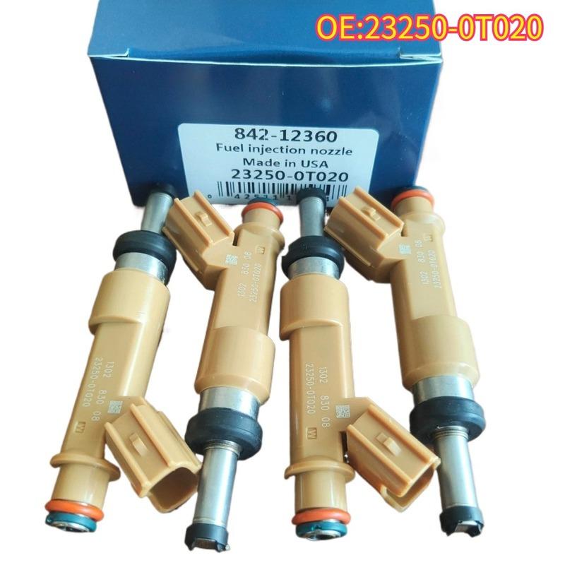 High quality New For 4PCS 23250-0T020 Fuel Injectors Nozzle Toyota Corolla CE XLE Matrix 1.8L 2009-2015 For Scion