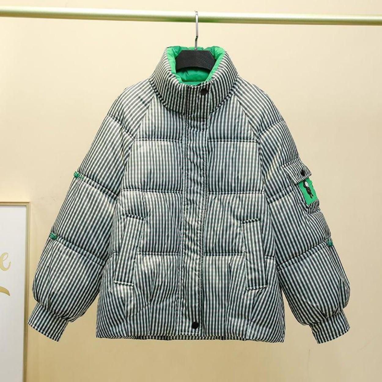 Модная свободная короткая женская хлопковая куртка — фото 6