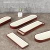 Rectangular Faux Porcelain Melamine Sushi Platter - Artistic Dishware for Hotels and Restaurants