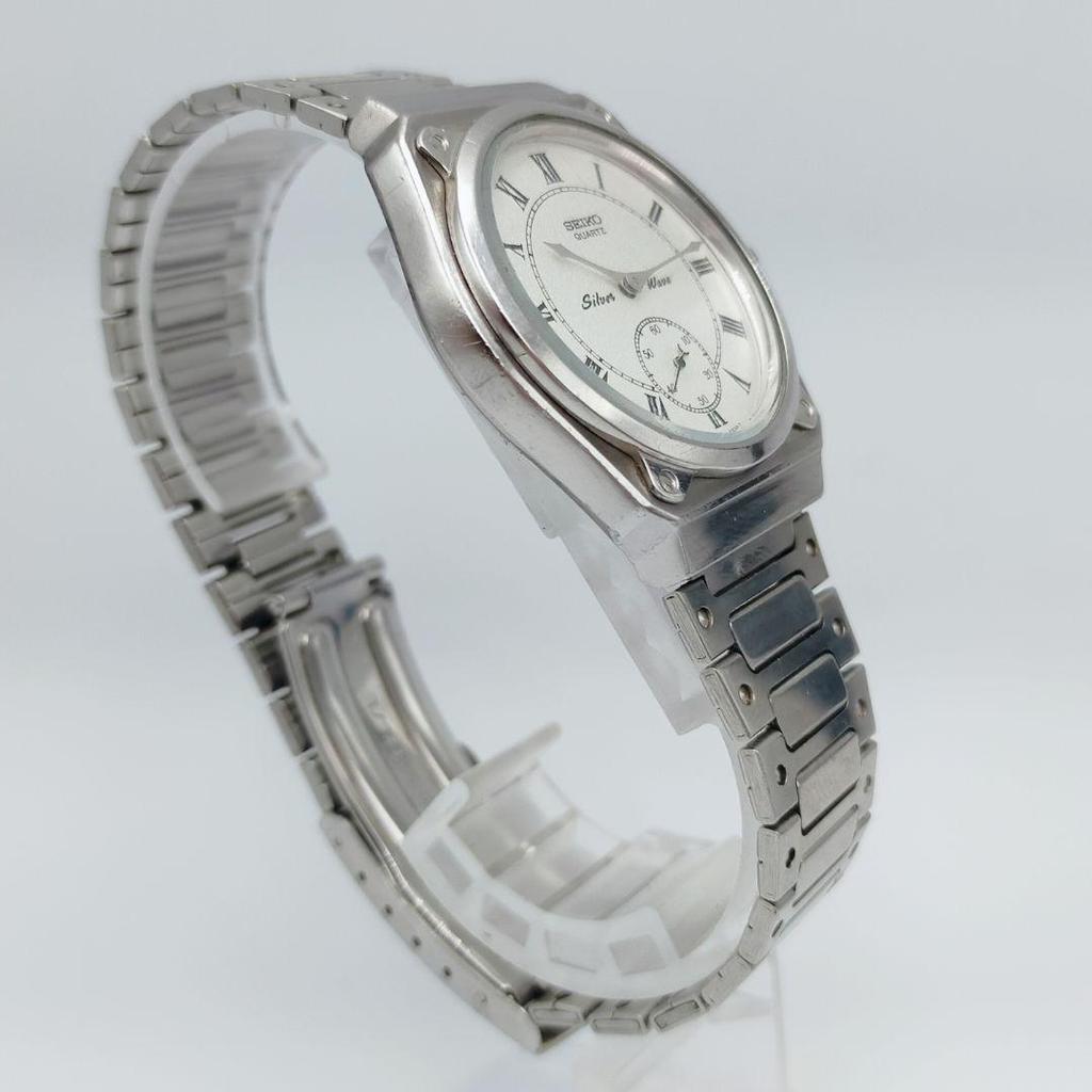 SEIKO Silver Wave Small Seconds Watch [Battery Replaced] 2628-0060