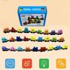 Wooden Magnetic Number Train Building Block Assembly Car Early Cognition Enlightenment Learning Car Cartoon Set For Kids