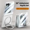 For Samsung Galaxy Z Flip 8 360° Rotating Skin Magnetic Lens Full Protect Tempered Glass Film Magnetic Drop Resistant Phone Case