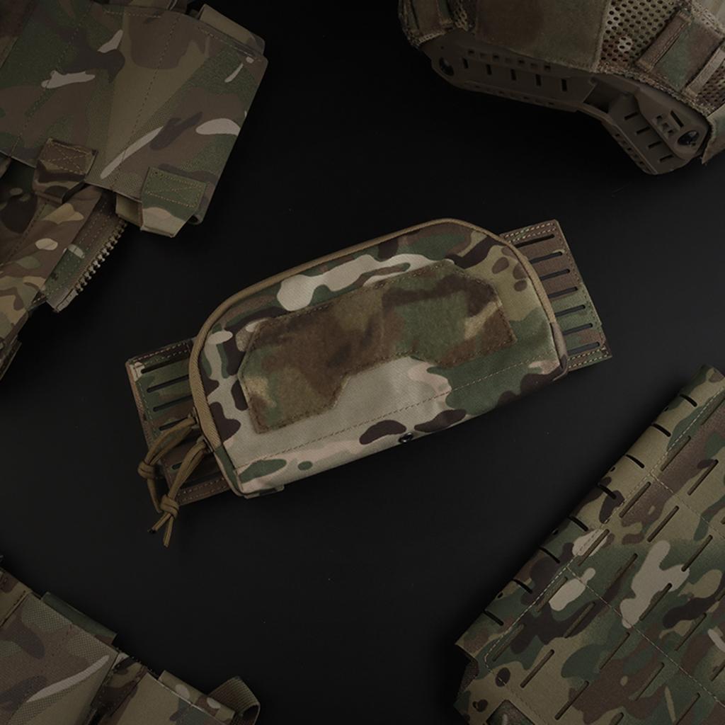 Front Storage Compact Bag Airsoft Front Storage Bag for Multi-Caliber Triple Mag Pouch Airsoft Vest Plate Carrier Accessory