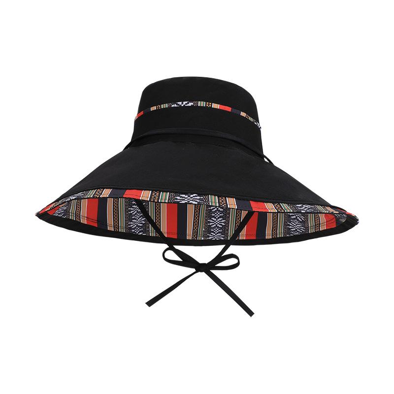 Summer wide brimmed hat double sided wearable, fisherman hat, versatile for sun protection and sun hats