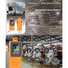 Portable Ozone Meter 0-10.0 PPM O3 Temperature Humidity Gauge 2.8 In Full Color LCD Screen Multifunctional Air Quality Monitor 2500mAh Lithium Battery