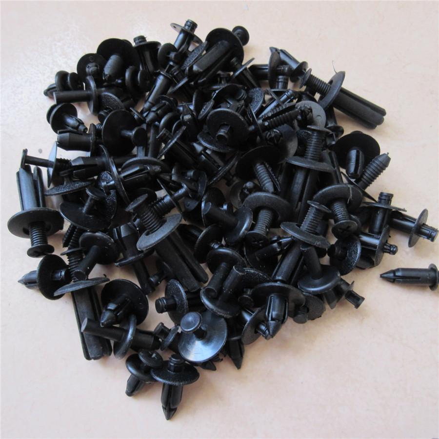 

100PCS Car Bumper Leaf Plate Fender Trunk Screw Rivets Set Auto Fastener Clips