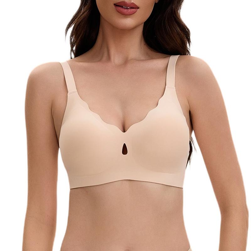 Europe and the United States have no traces, gather and close secondary breasts, anti-sagging sports underwear, summer breathable large cup bra