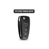 Carbon Fiber Abs Car Key Case Cover For Ford Fiesta Ranger C-Max S-Max Focus 3 4 Galaxy Mondeo Transit Tourneo Custom Mk3 Mk4