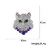 Fashion Personalized Rhinestone Leopard Head Brooch, Simple Temperament Clothing With Jewelry Pendant Pin