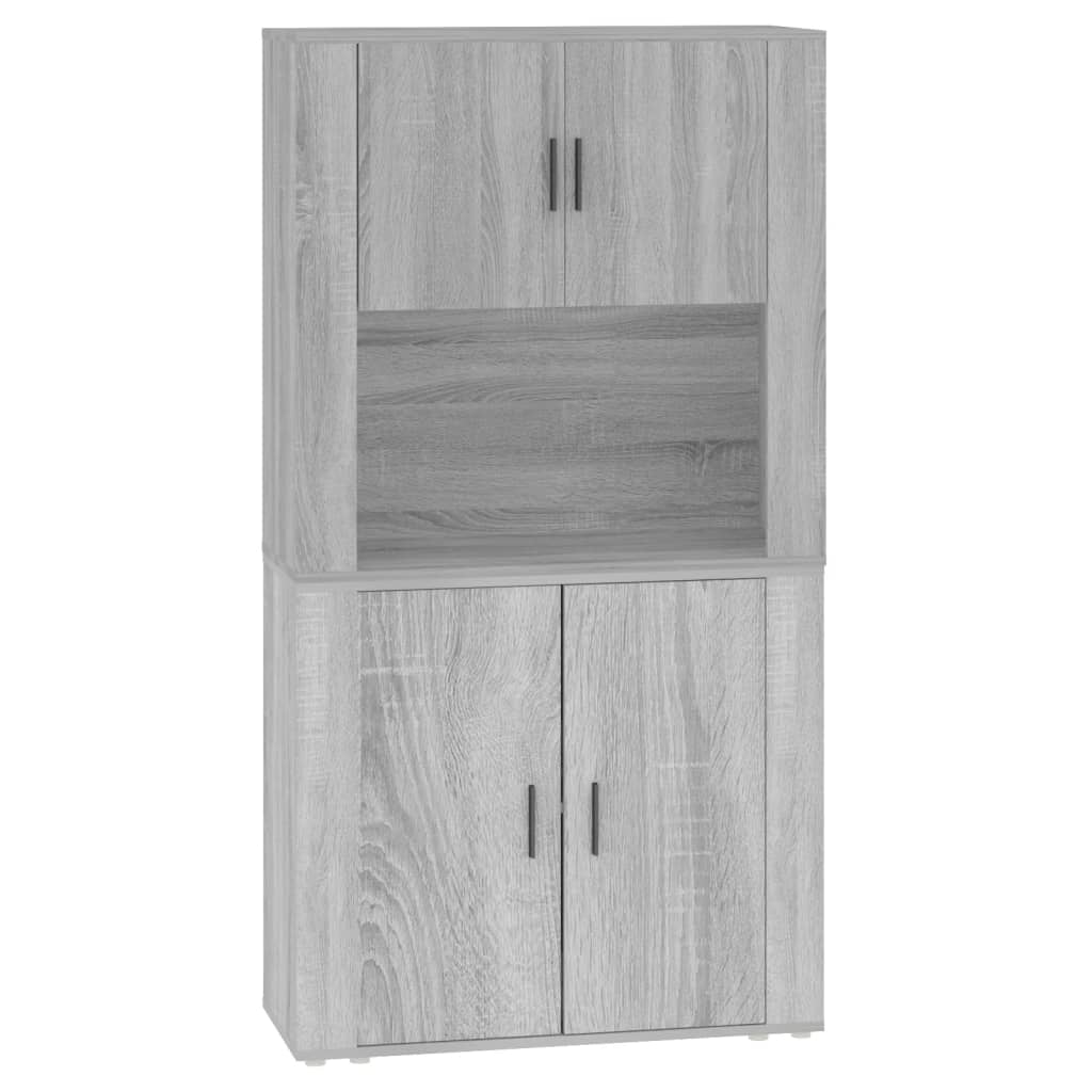Highboard Gray Sonoma Wood Based Panel