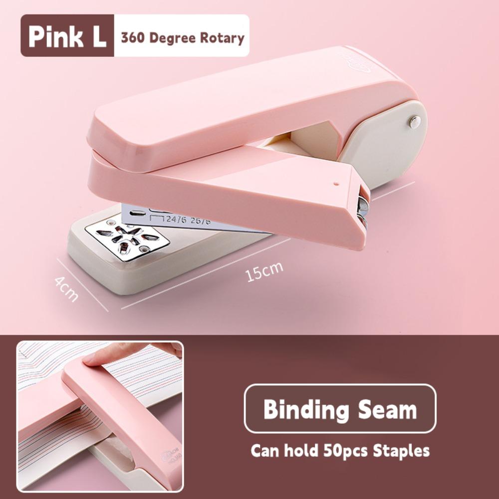 360 Degree Rotary Stapler Use 24/6 26/6 Staples Bookbinding Machine  Bookbinding Supplies
