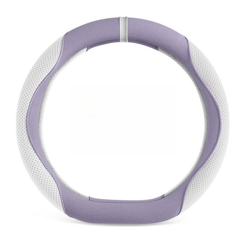 Cute Suede Car Steering Wheel Cover Universal Steering Wheel Grip Cover Car Accessories Interior Woman Kawaii Steering Covers