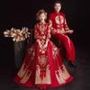 2026 Neues Xiuhe Brautkleid: Chinesisches Hochzeitskleid Drache Phönix, Set für Paare