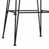 Dining Chair 2 Pcs Black 41 X 55 X 85 Cm Rattan and Steel