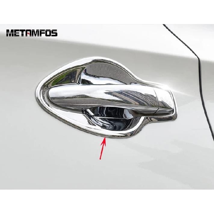 For Nissan Murano 2015-  2024 Chrome Side Door Handle Bowl Cover Trim Protection Cap Exterior Accessories Car Styling