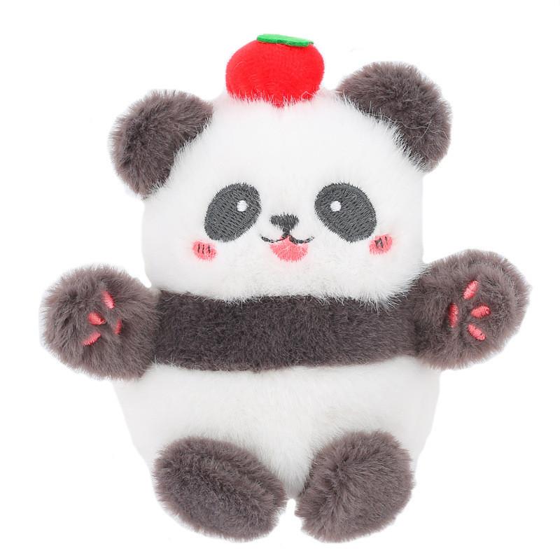Premium Quality Stuffed Panda Key Holder Plush Animal Accessory For Bags