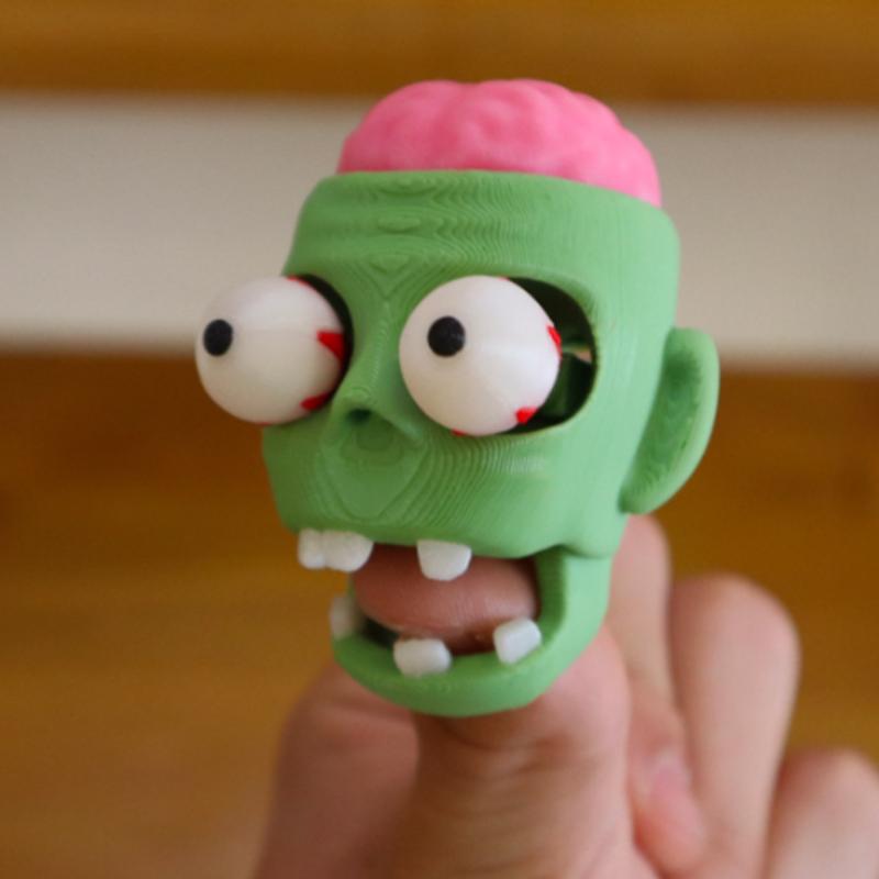 Fun 3D Printed Skull Brain Clicker Keychain Skull Button Fidget Clicker Mechanical Keyboard Bag Pendant Stress Relief Toy