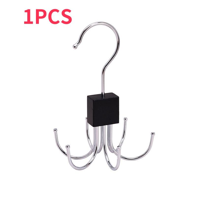 1-16pcs 360° Rotating Belt Hanger Durable Metal Organizer for Belts Scarves Ties Bra Home Dorm Storage Rack for Clothes Hangers Cup Holders 5