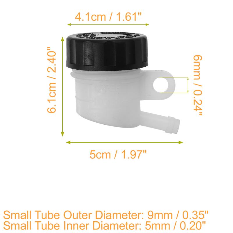 Motoforti Motorcycle Master Cylinder Fluid Oil Reservoir Rear Brake Clutch Tank Oil Cup for Honda for Yamaha for Suzuki