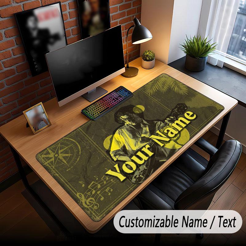 Custom Name Extended Mouse Pad,Arctic Monkeys Gaming Desk Mat For Home Office Desktop Decor